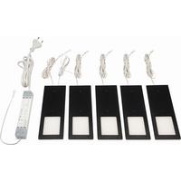 UNTERBAULEUCHTE PLANAR - Schwarz, Basics, Metall (19/7/0,5cm)