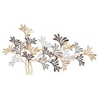 Wanddeko Lixy Gold, Schwarz, Weiß B: 130,8cm - Goldfarben/Schwarz, Basics, Metall (130.8/70.5/7.6cm)