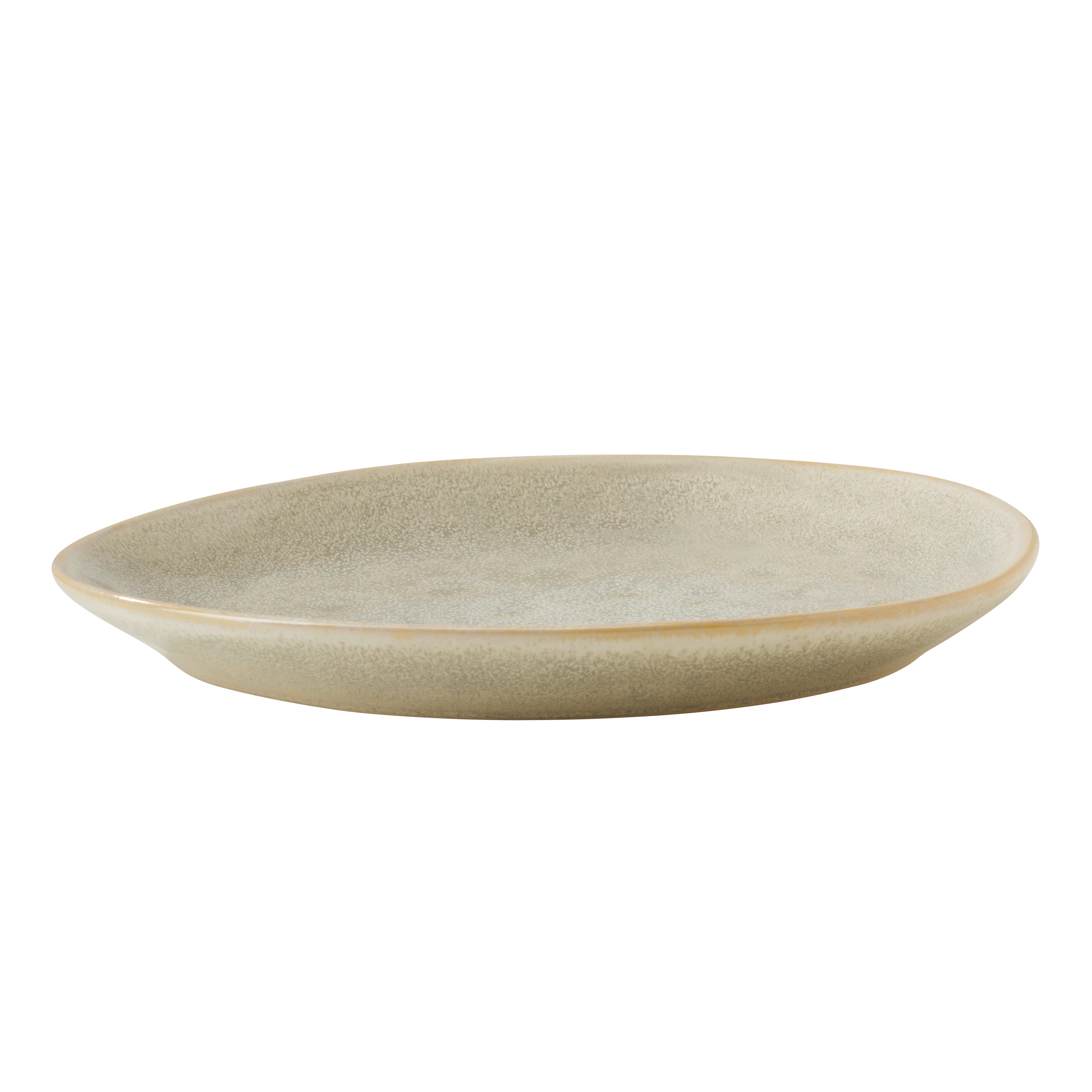 Dezertný tanier SINDRI - béžová, Modern, keramika (22/18/2cm)
