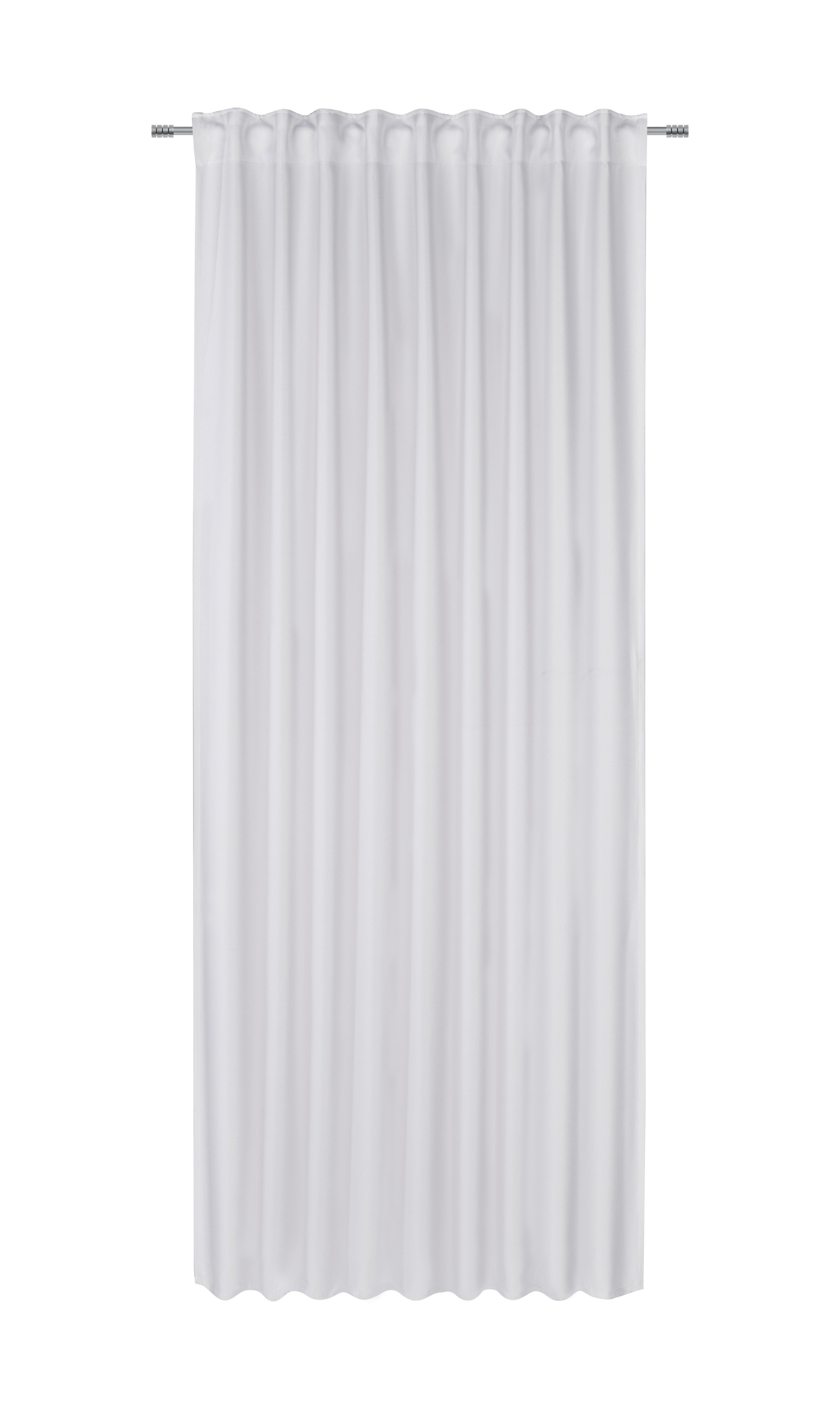Zatemňovací Závěs Roman, 135/255cm, Bílá - bílá, Moderní, textil (135/255cm) - Premium Living