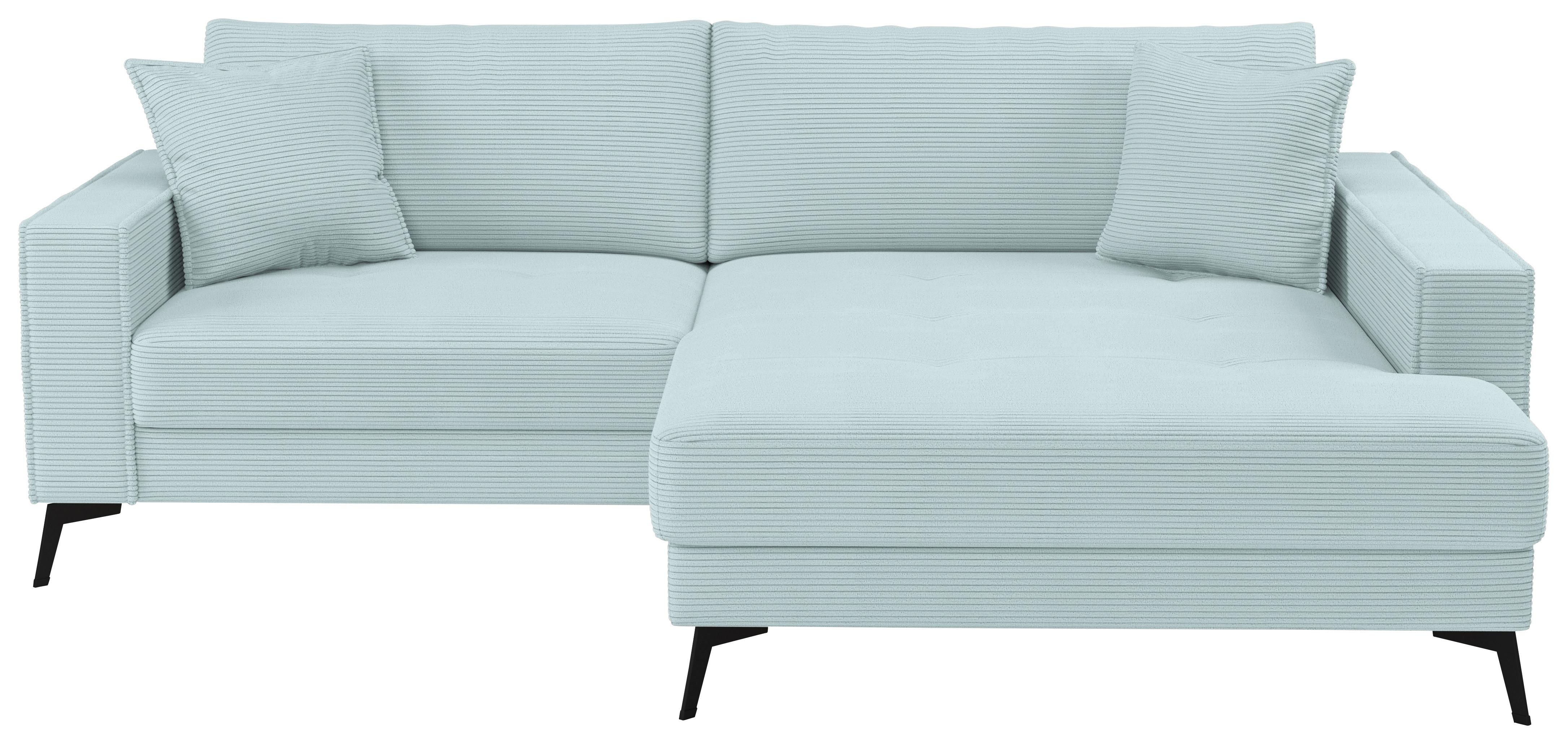 Ecksofa Ted Hellblau S: 228x174 cm