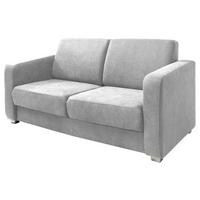 Schlafsofa Mia Silberfarben B:159 Cm - Chromfarben/Silberfarben, Design, Textil (159/88/87cm) - Livetastic