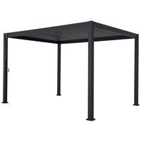 Pergola PERGOLA DELUXE 400X300CM - antracitová, Moderní, kov (400/250/300cm) - Gardenson