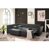 Ecksofa Liz Anthrazit S: 175x252 Cm - Anthrazit/Schwarz, MODERN, Textil (175/252cm) - Livetastic