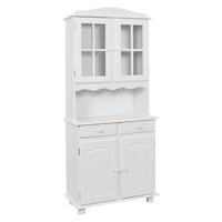 KREDENC VALENCIA šírka 88 cm - bílá, Lifestyle, dřevo/sklo (88/198/43cm) - MID.YOU