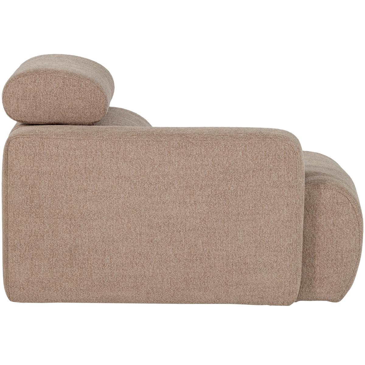 Sofaelement Novi Taupe B: 109cm - Taupe, Design, Textil (109/86/113cm) - Livetastic