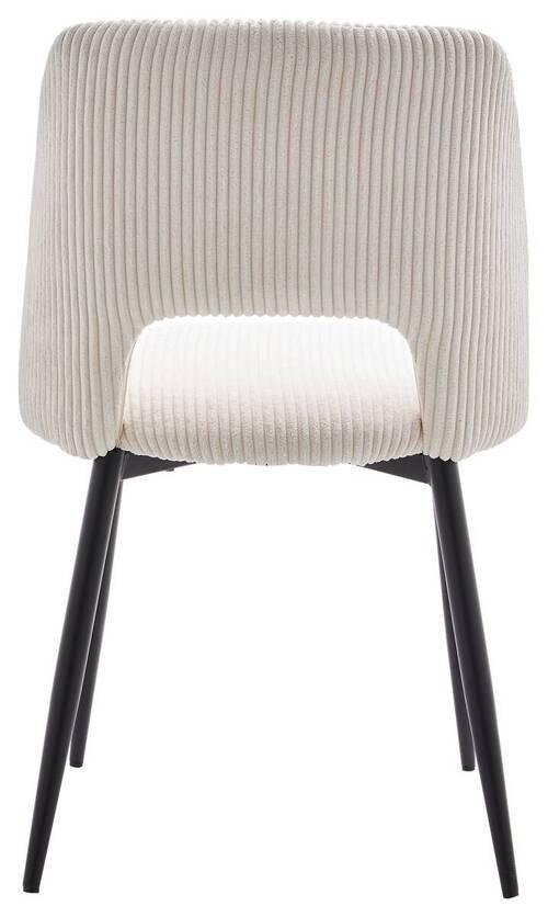 Stolička Zoe béžová - čierna/béžová, Lifestyle, kov/textil (51/82/57cm) - Mömax