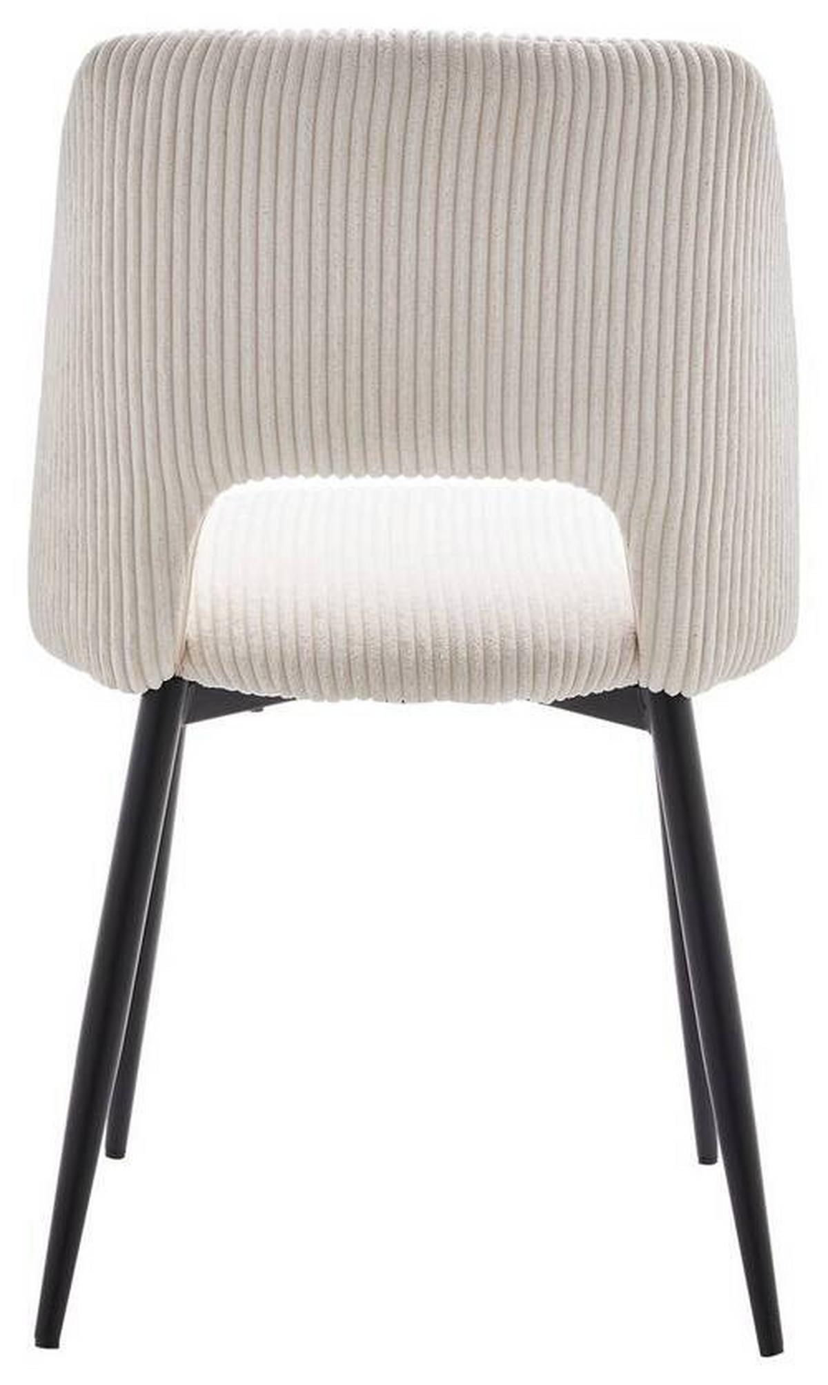 Židle Zoe béžová - černá/béžová, Lifestyle, kov/textil (51/82/57cm) - Mömax