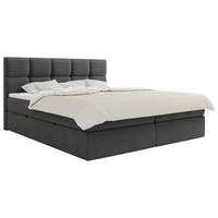 Boxbett Lorie Ii - Dunkelgrau/Schwarz, MODERN, Holz/Holzwerkstoff (160/200cm) - MID.YOU