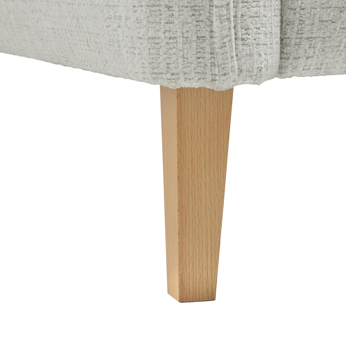 Dvoumístná pohovka CUSTOM, krémová - barvy dubu/krémová, Moderní, dřevo/textil (150/85/92cm) - Mömax