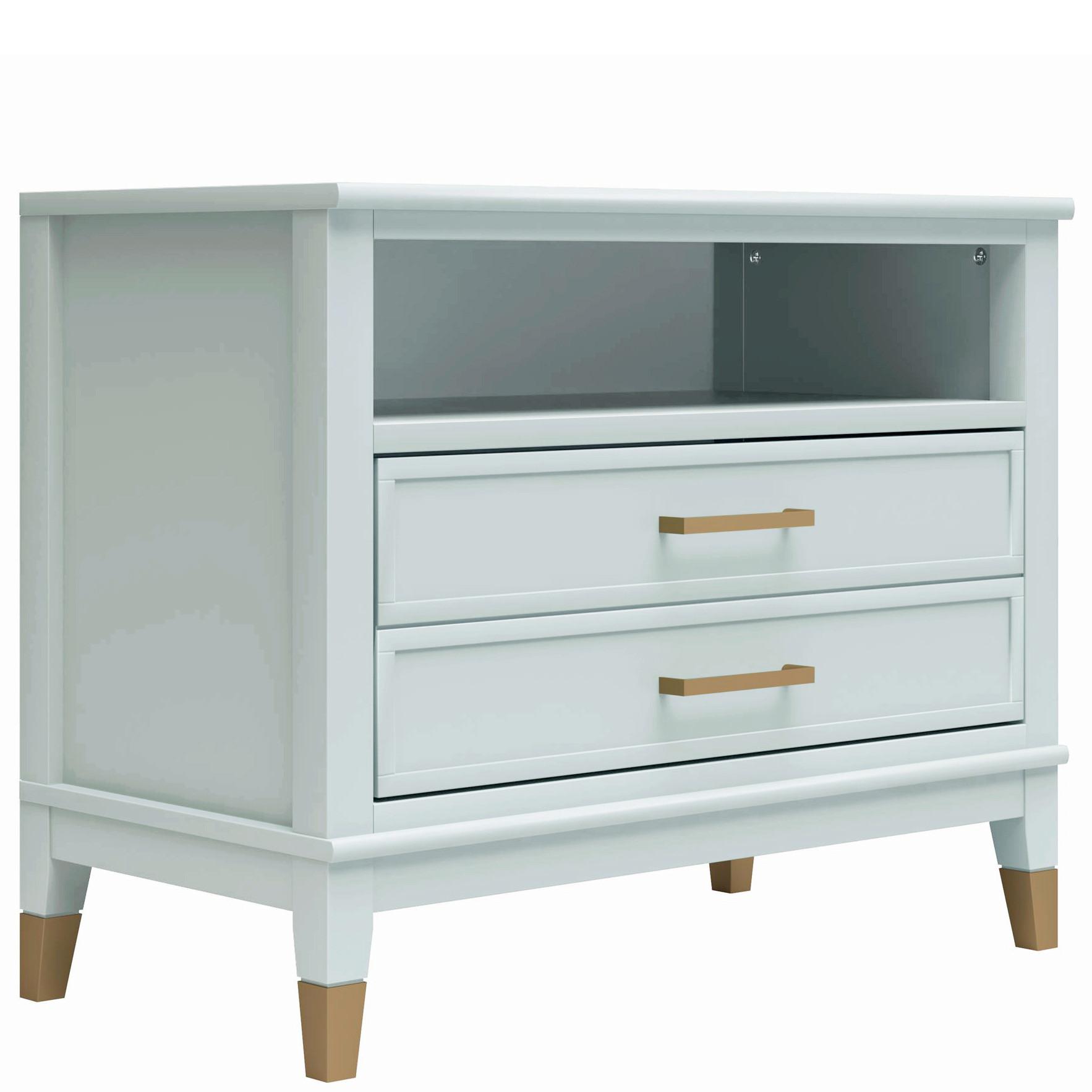 Nachttisch Westerleigh, Grün B: 76 cm - Grün, Design, Holzwerkstoff/Metall (76/61/40cm) - MID.YOU