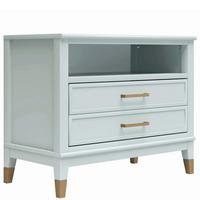 Nachttisch Westerleigh, Grün B: 76 cm - Grün, Design, Holzwerkstoff/Metall (76/61/40cm) - MID.YOU