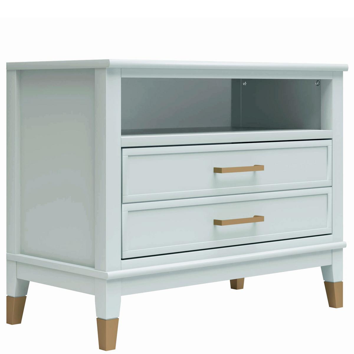 Nachttisch Westerleigh, Grün B: 76 Cm - Grün, Design, Holzwerkstoff/Metall (76/61/40cm) - MID.YOU