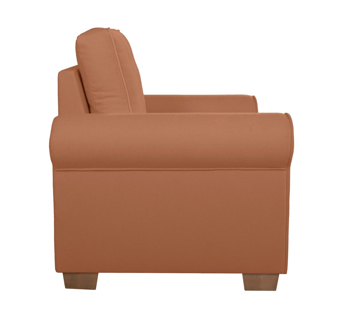 Sessel Arles, Rostfarben 56 B: 93 Cm - Rostfarben/Buchefarben, Design, Textil (93/89/82cm) - MID.YOU