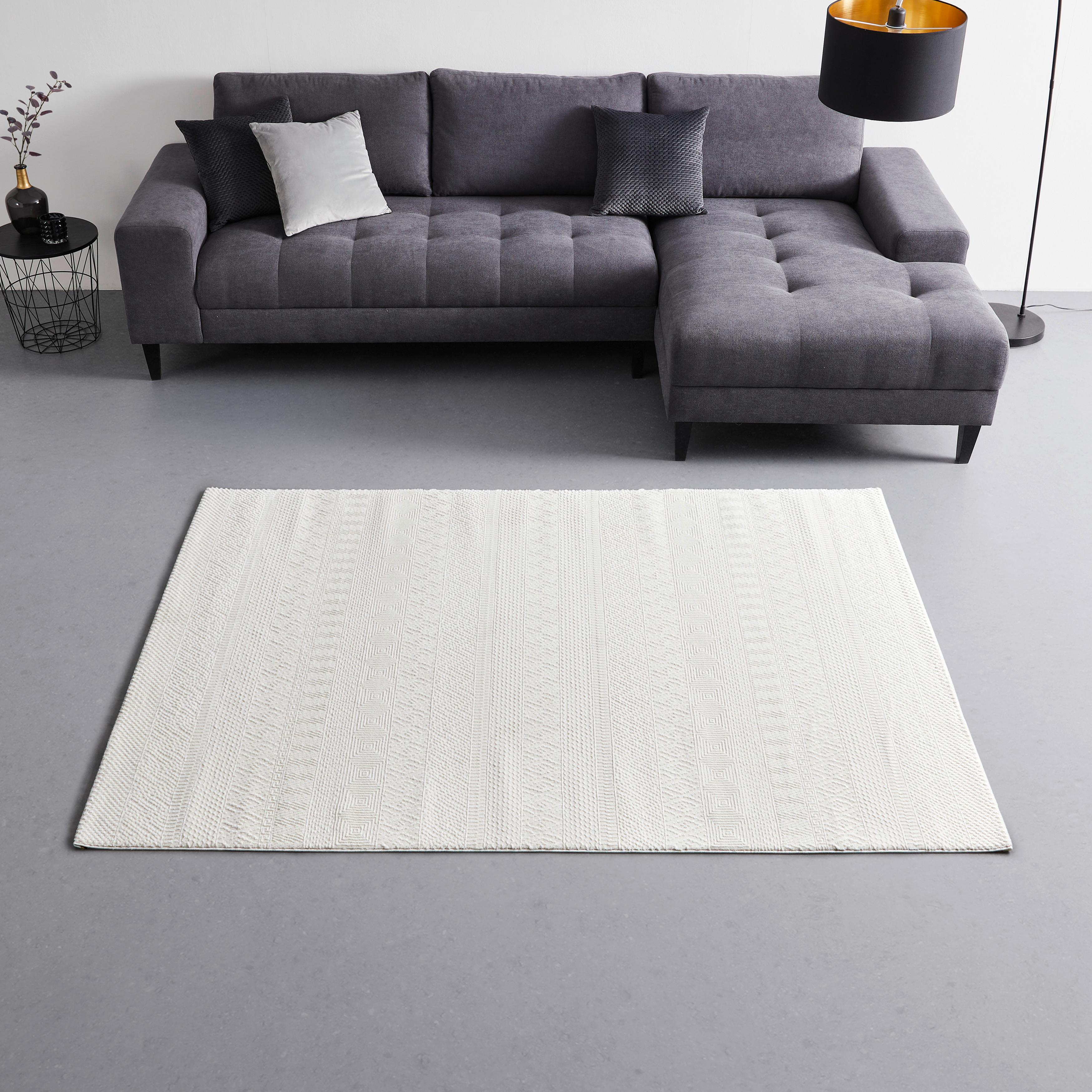 Tkaný koberec SIGN, š/d: 120/170cm - krémová, Romantický / Rustikální, textil (120/170cm) - Mömax