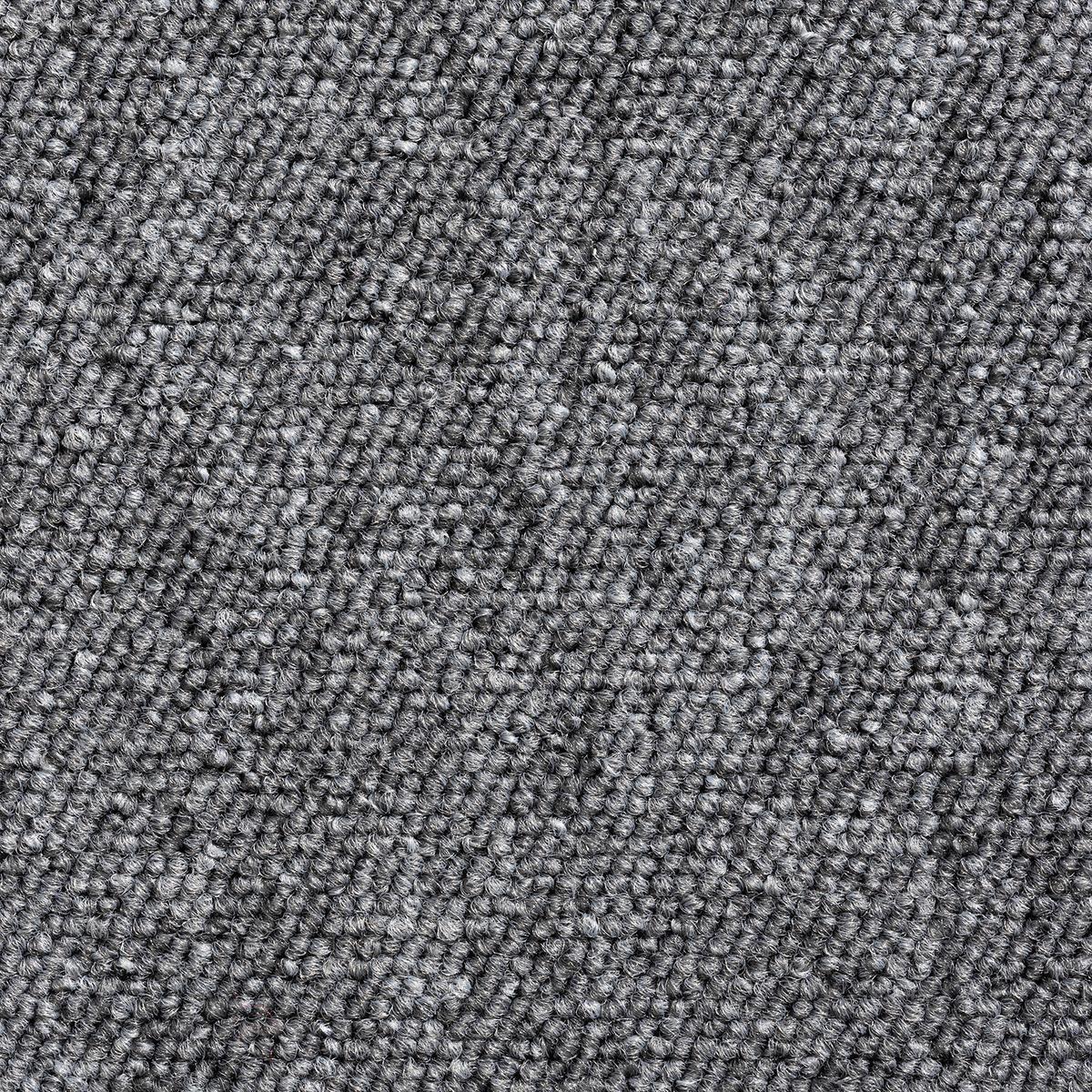 Teppichfliese Hellgrau Sparkle 50x50cm Florhöhe 3,5mm - Hellgrau, Basics, Textil (50/50cm)