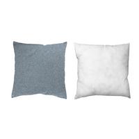 ZIERKISSEN Rauchblau 40x40 cm - Blau, Basics, Textil (40/40cm)