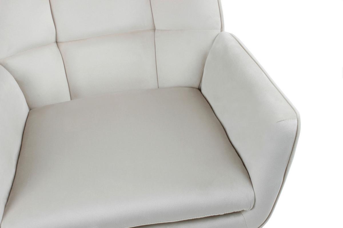 Schaukelstuhl Bryana 125 Beige, 68x97x88 cm - Beige, Design, Holz/Kunststoff (68/97/88cm) - Kayoom