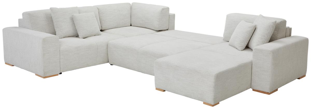 Wohnlandschaft Vouge Beige U: 283x371x208 Cm - Beige/Buchefarben, KONVENTIONELL, Textil (283/371/208cm) - Livetastic
