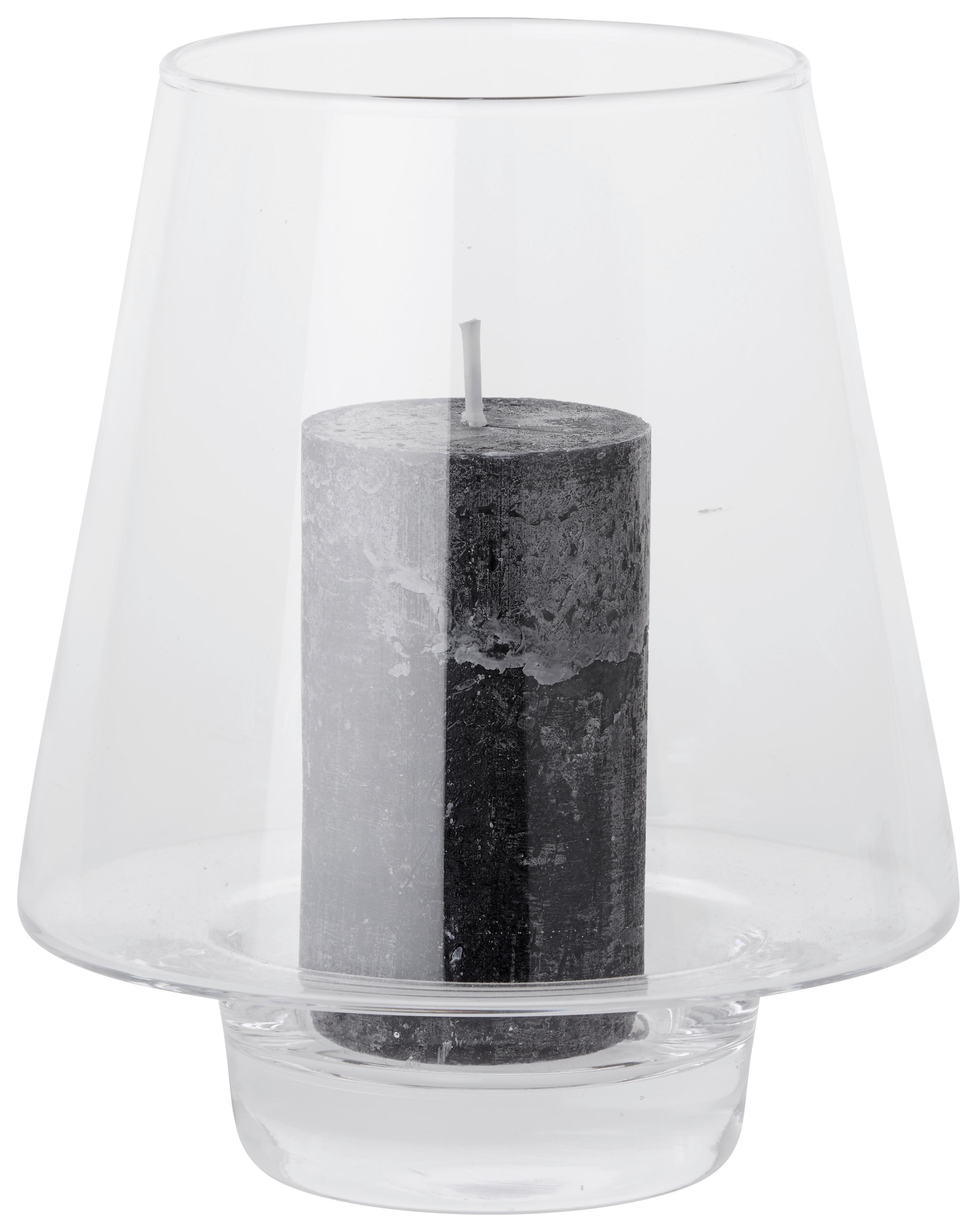 Stojan Na Sviečku Lou - číre, Trend, sklo (18/22cm) - Modern Living