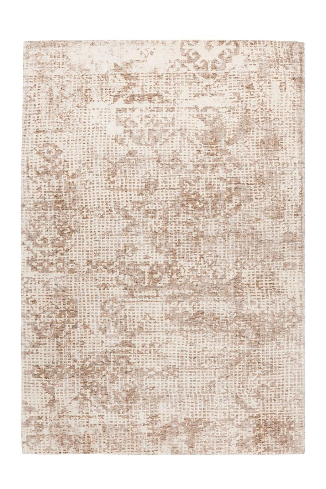 Flachwebeteppich Creme/Beige Puerto 80x150 cm - Beige/Creme, Basics, Textil (80/150cm) - Kayoom