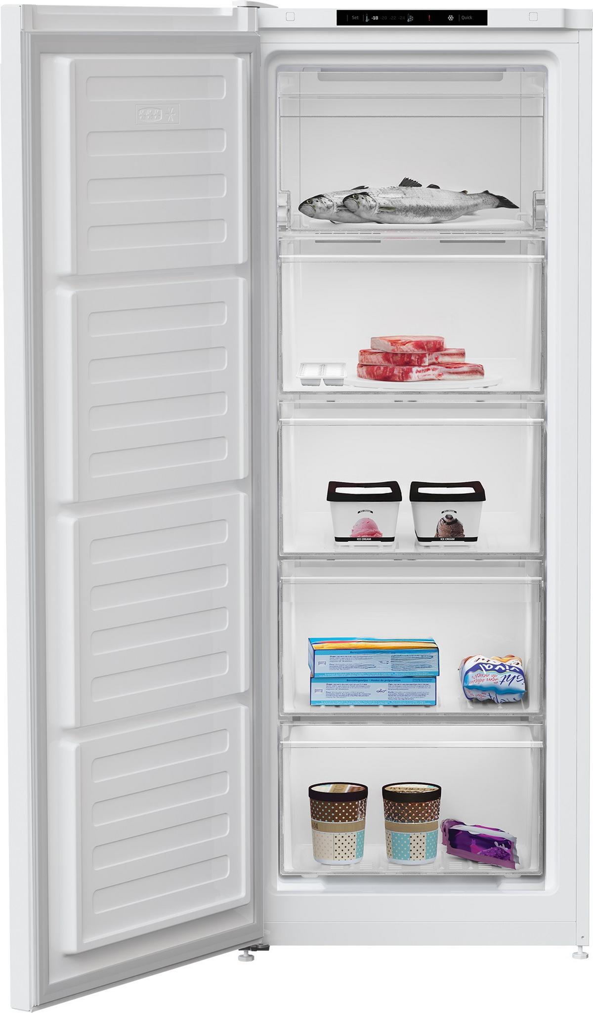 Gefrierschrank RFSM200T41WN Nutzinhalt ca. 196 L, EEKL: E - Weiß, Basics (54/145,7/57,5cm) - Beko