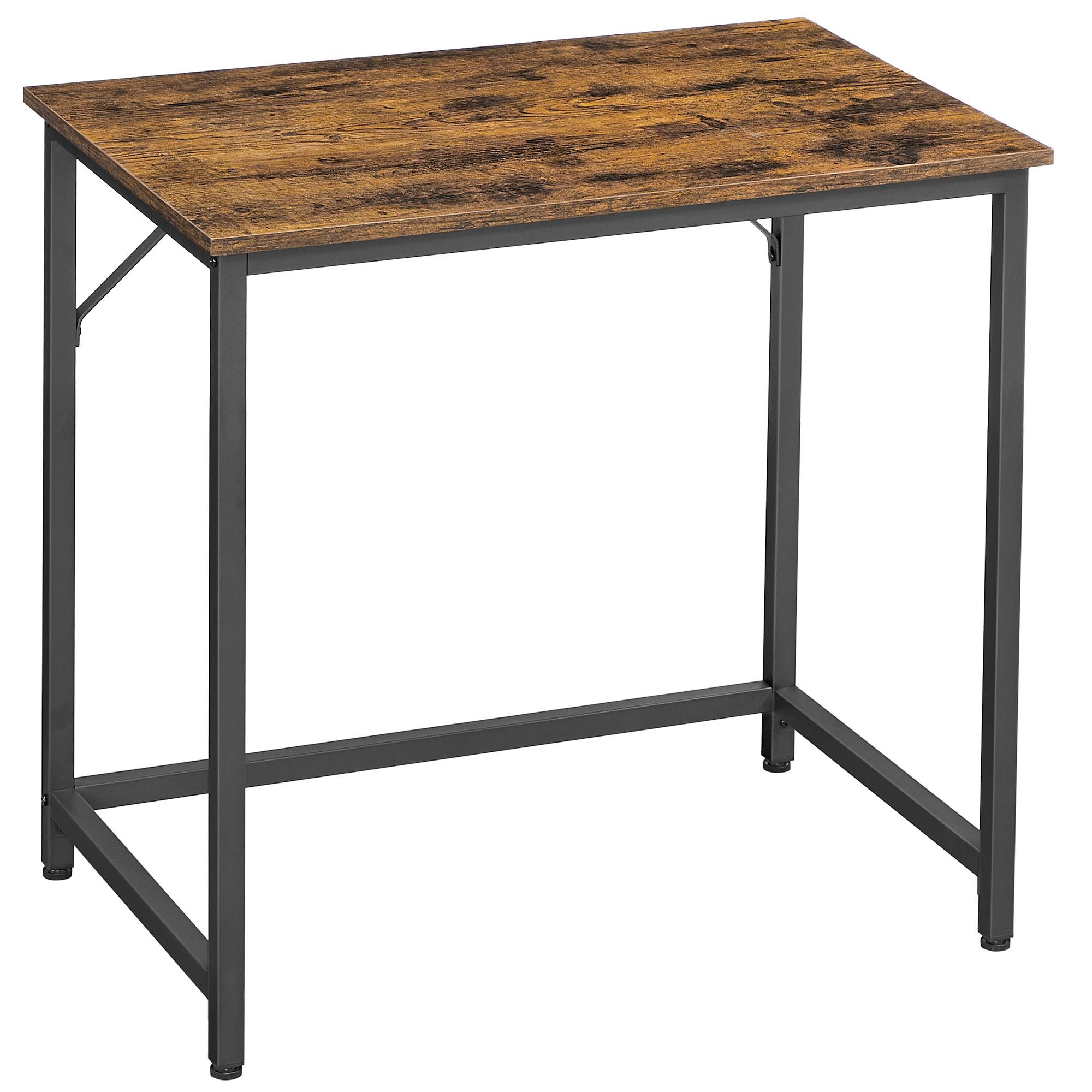 Computertisch Computer Desk - Schwarz/Braun, MODERN, Holzwerkstoff/Metall (80/50/75,5cm) - MID.YOU