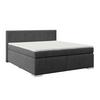 Boxspringbett Mira I Nordic, Lf: 180x200 cm - Alufarben/Graphitfarben, Basics, Textil (180/200cm)