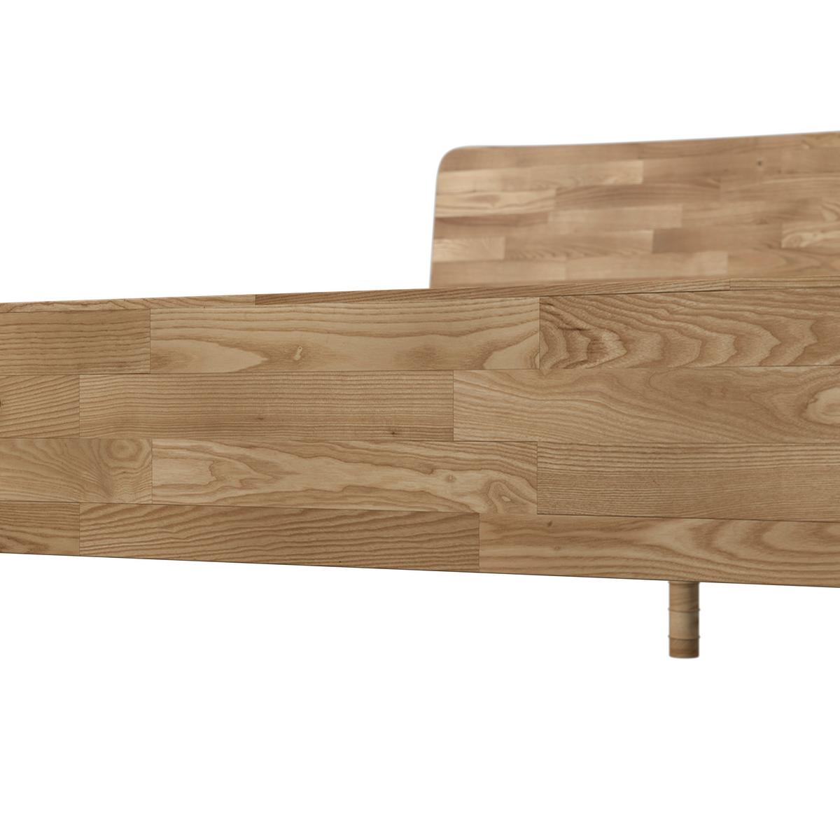 Drevená posteľ DANZIG 160x200 cm, lakovaná - divoký dub, Modern, drevo (160/200cm) - Bessagi Home