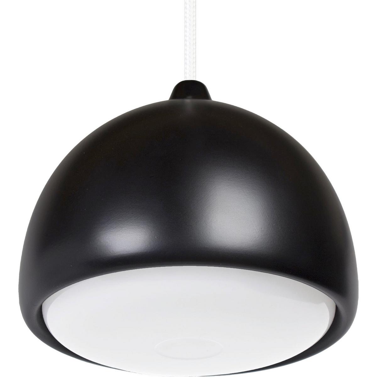 HÄNGELEUCHTE 8550139 ACORN I - Schwarz/Weiß, Design, Holz (17.5/90-140cm)