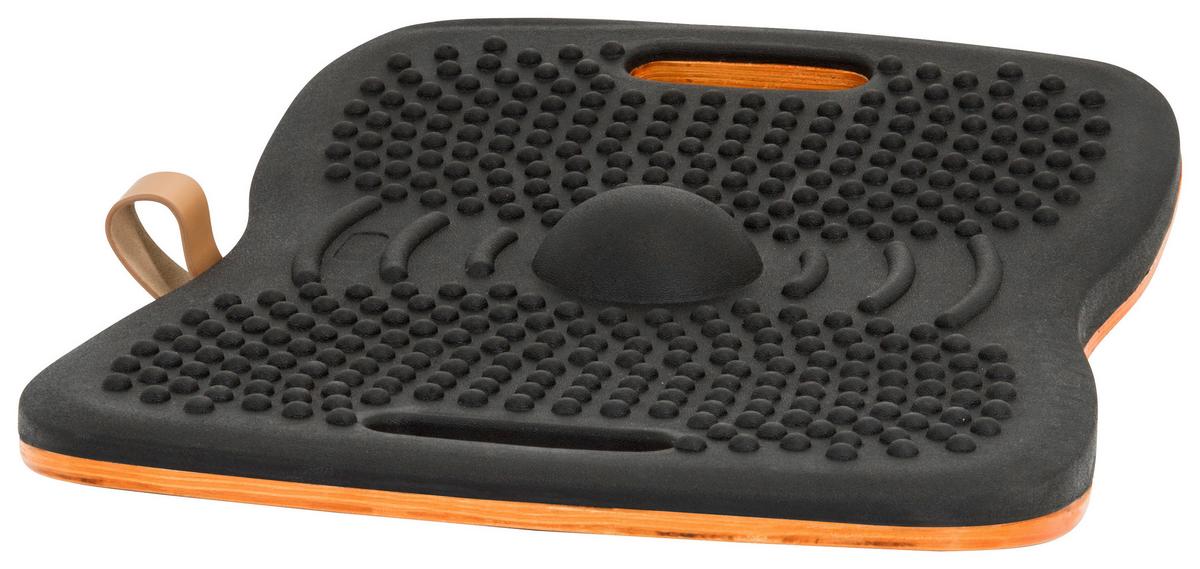 Balance Board Activ - Schwarz/Orange, Basics, Holzwerkstoff/Kunststoff (50/5/35cm) - MID.YOU