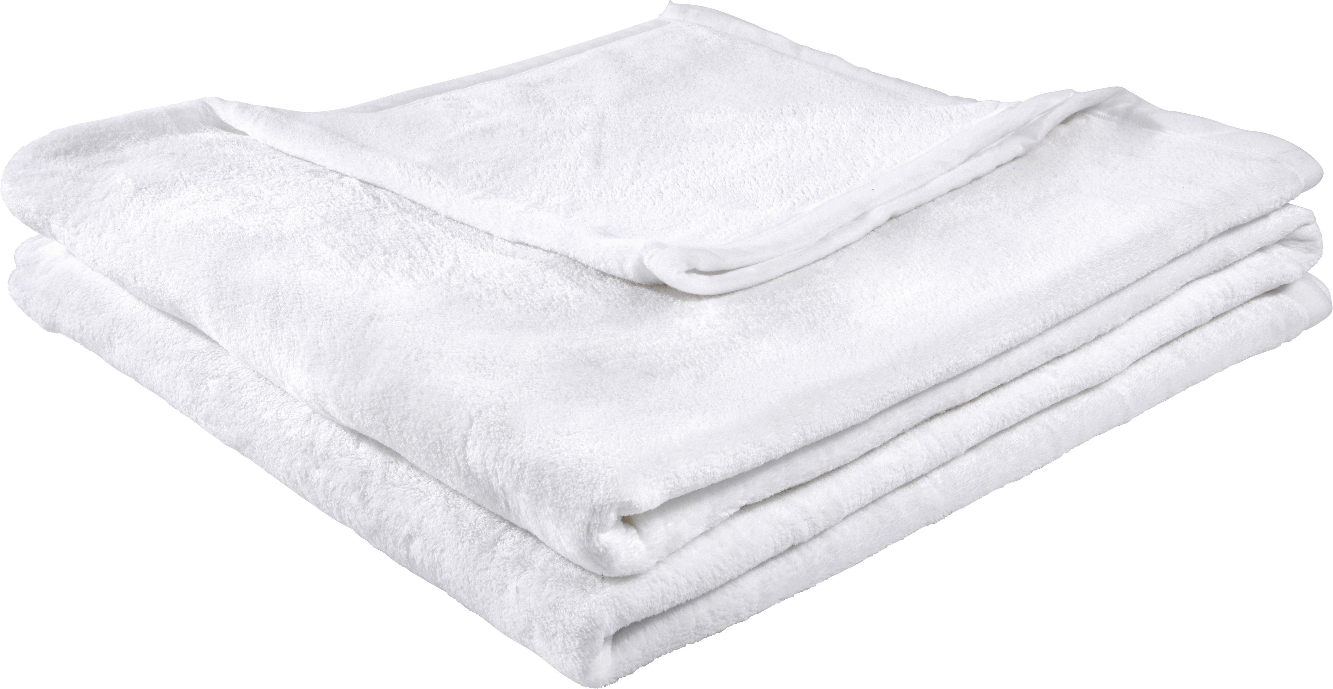 MĚKKÁ DEKA Michael XXL, 220/240cm, bílá - bílá, textil (220/240cm) - Modern Living