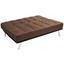 Schlafsofa Roma B: 179cm - Edelstahlfarben/Braun, Basics, Textil/Metall (179/84/96cm) - Ombra Schlafsofa Roma B: 179cm - Edelstahlfarben/Braun, Basics, Textil/Metall (179/84/96cm) - Ombra