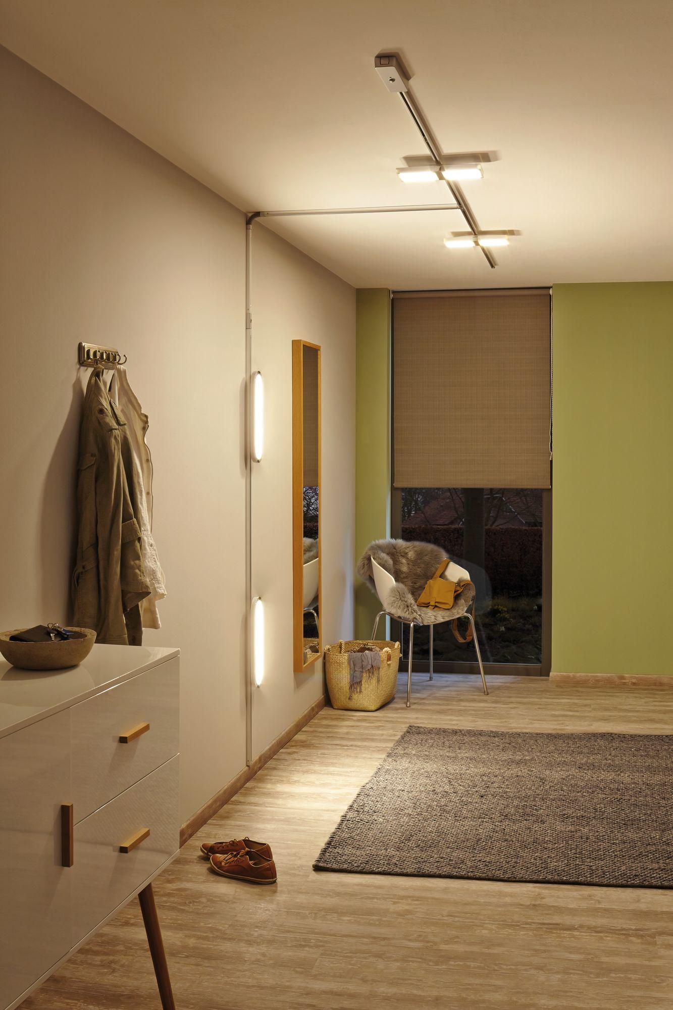 Schienensystem Urail Strahler 95319 Flach - Chromfarben, Design, Kunststoff (38/3,5/11cm) - Paulmann