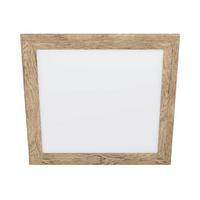 LED-Paneel 99435* Piglionasso - Hellbraun/Weiß, Natur, Holz/Kunststoff (50/50/5,5cm) - Eglo