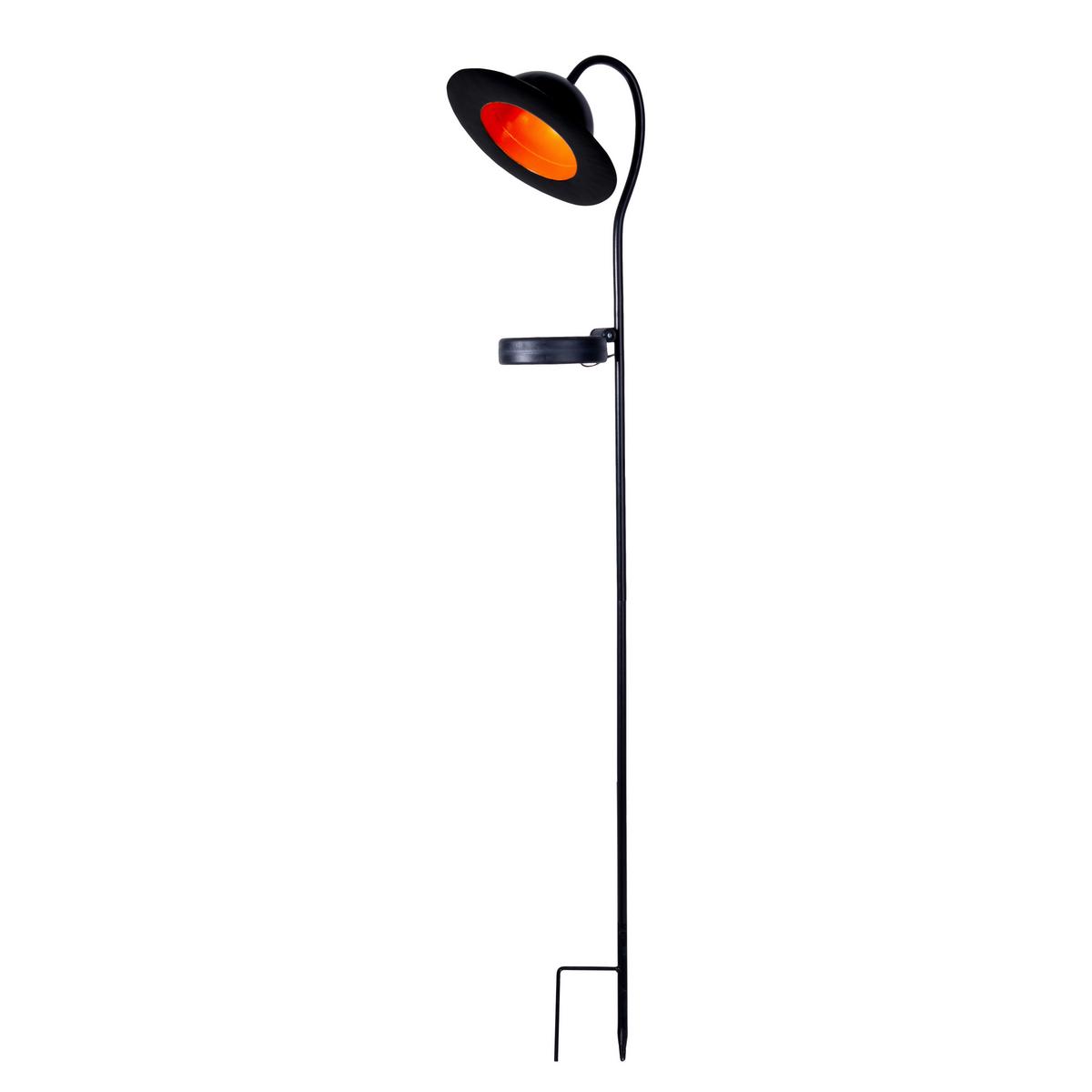 Solarleuchte Bowler - Schwarz, Basics, Metall (17 cm/15 cm /86 cm cm) - Näve