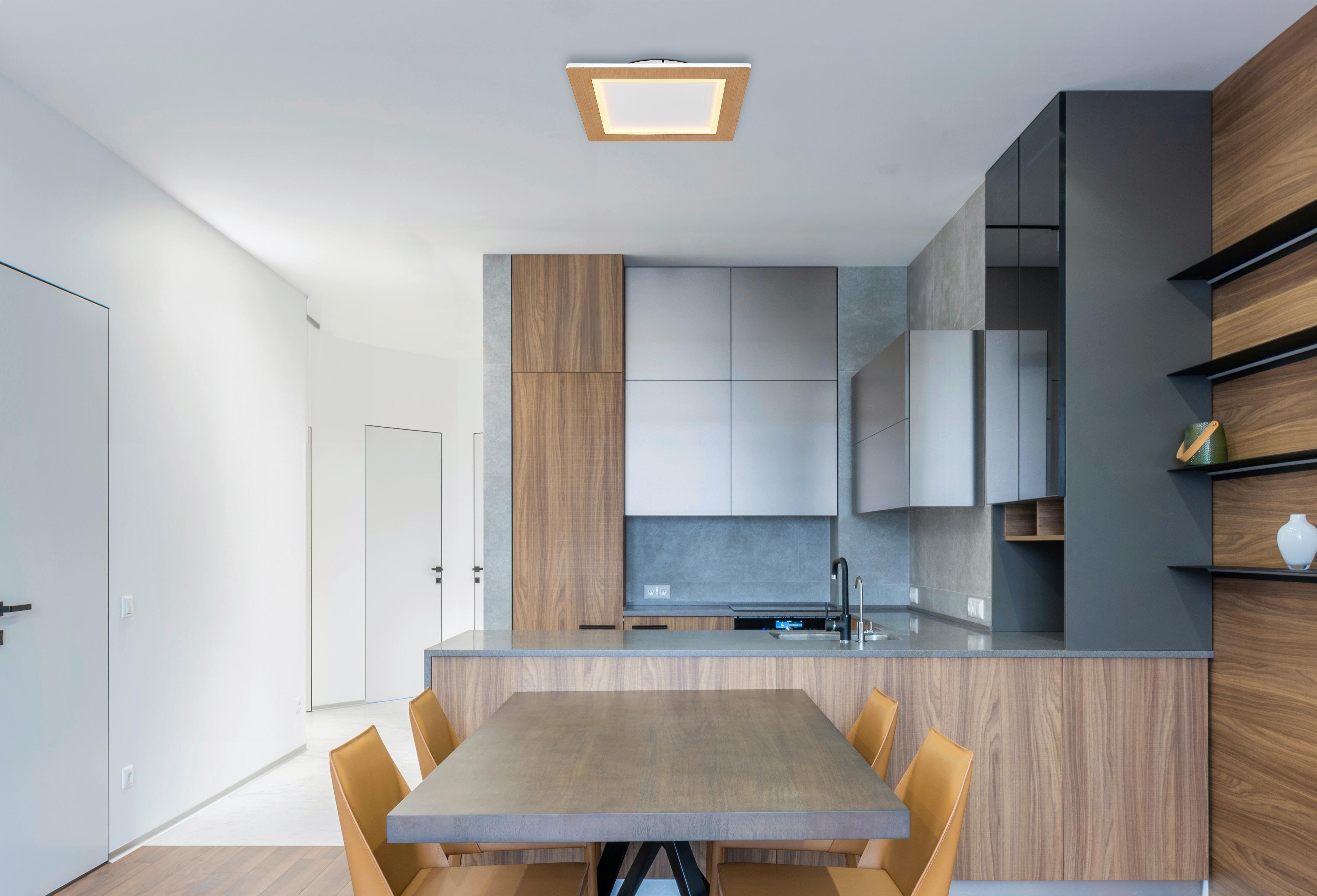 LED-Deckenleuchte 41767-30q - Opal/Weiß, Basics, Kunststoff/Metall (40/40/5cm) - Globo