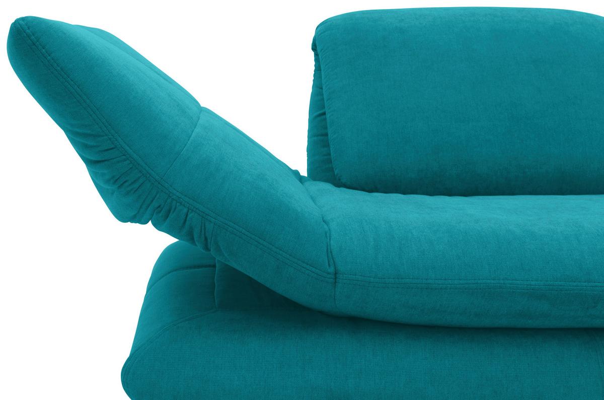 Sessel Looks Xiii - Türkis/Schwarz, Design, Textil (139 (197)/83 (110)/98cm) - LOOKS by W.Joop