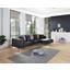Wohnlandschaft in L-Form Preston 162x280 cm - Chromfarben/Dunkelgrau, MODERN, Textil (162/280cm)