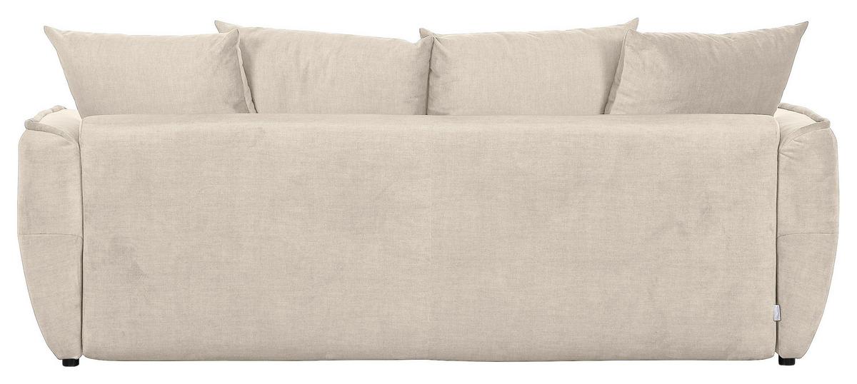 Schlafsofa Meyford - Beige/Schwarz, KONVENTIONELL, Textil (250/70/118cm) - MID.YOU