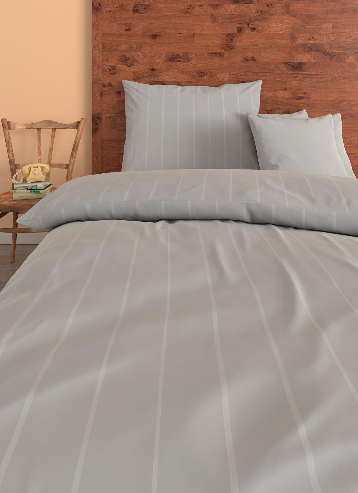 Bettwäsche Gerda - Silberfarben, ROMANTIK / LANDHAUS, Textil - James Wood