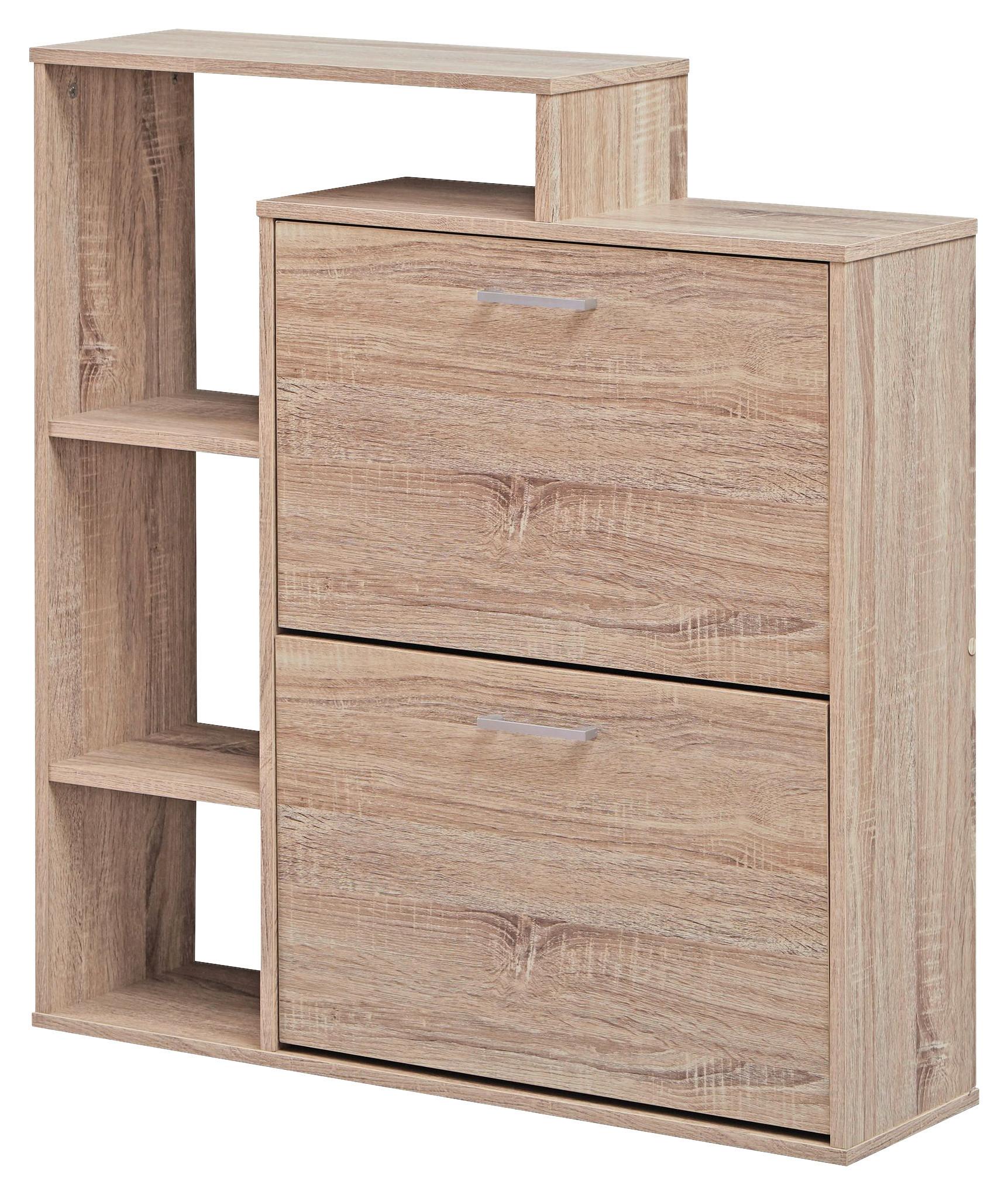 Schuhkipper Samo 2 Klappen 12 Paar Eiche Dekor B: 85 cm