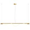 Pendelleuchte Tau - Goldfarben, Basics, Kunststoff/Metall (18/150/180cm) - MAYTONI