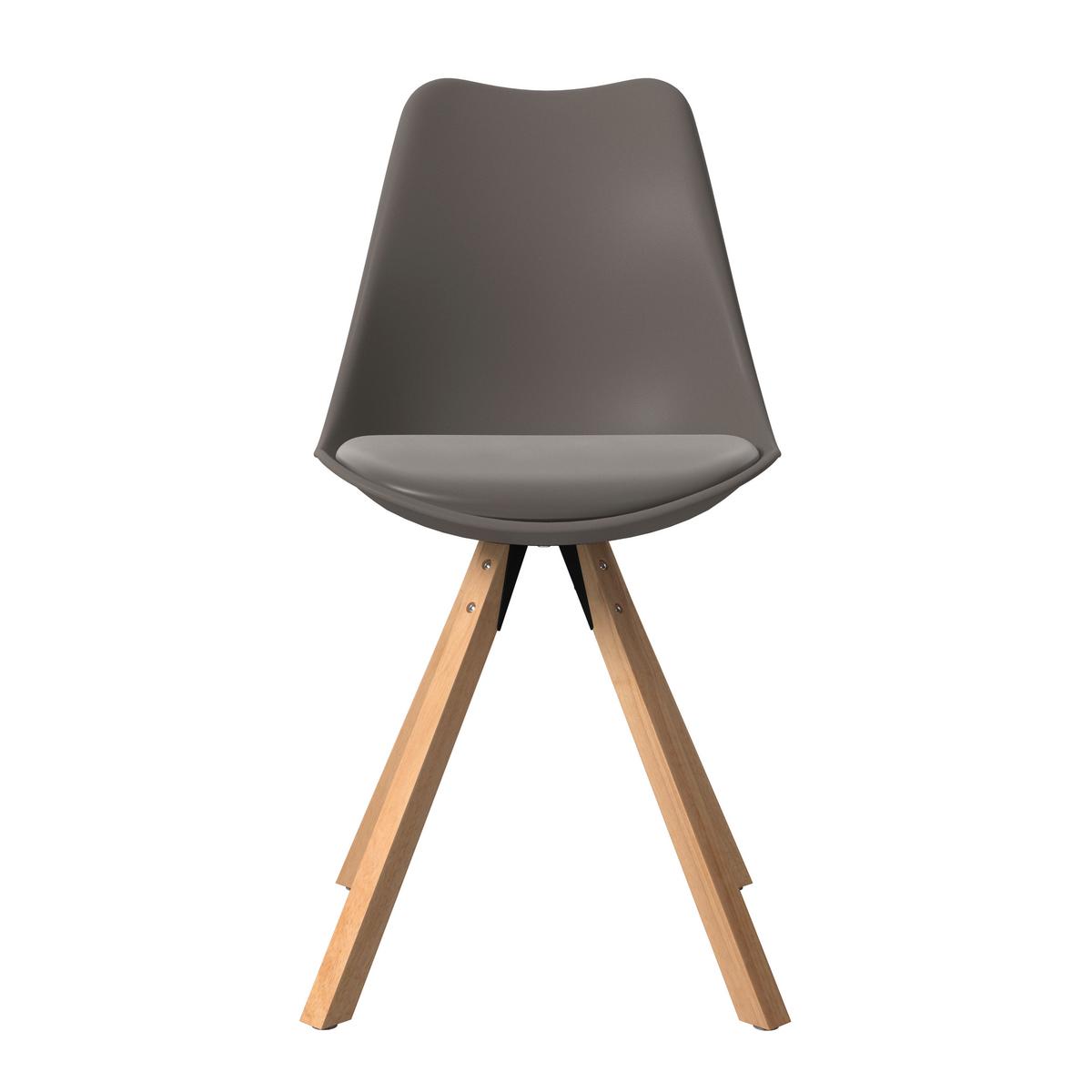 STOLIČKA LILLY 2 SIVÁ - sivá/prírodná farba, Modern, drevo/textil (48,5/84/55cm) - Based