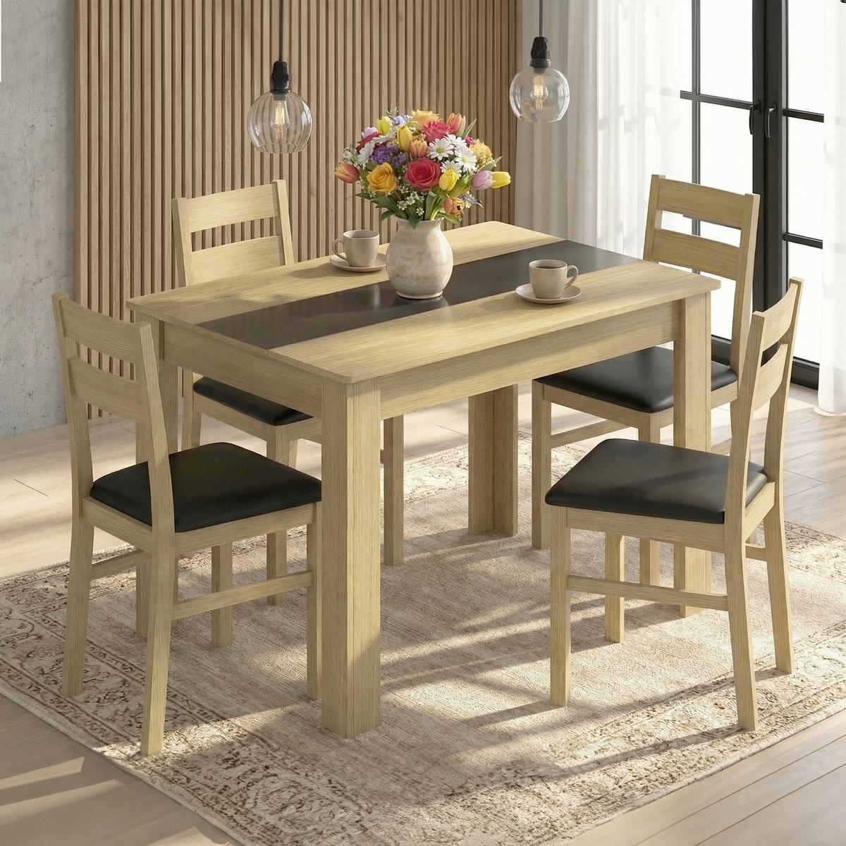Esstisch Disalo Honigeiche L: 115cm - Honigeiche, MODERN, Holzwerkstoff (115/80/75cm) - MID.YOU