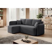 Ecksofa Hadson Grau S: 150x206 cm - Schwarz/Grau, Design, Textil (150/206cm) - MID.YOU