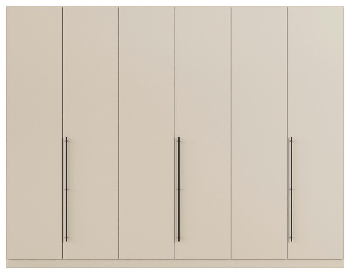 Kleiderschrank Safari B: 271 cm - Champagner/Grau, KONVENTIONELL, Holzwerkstoff (271/210/54cm)