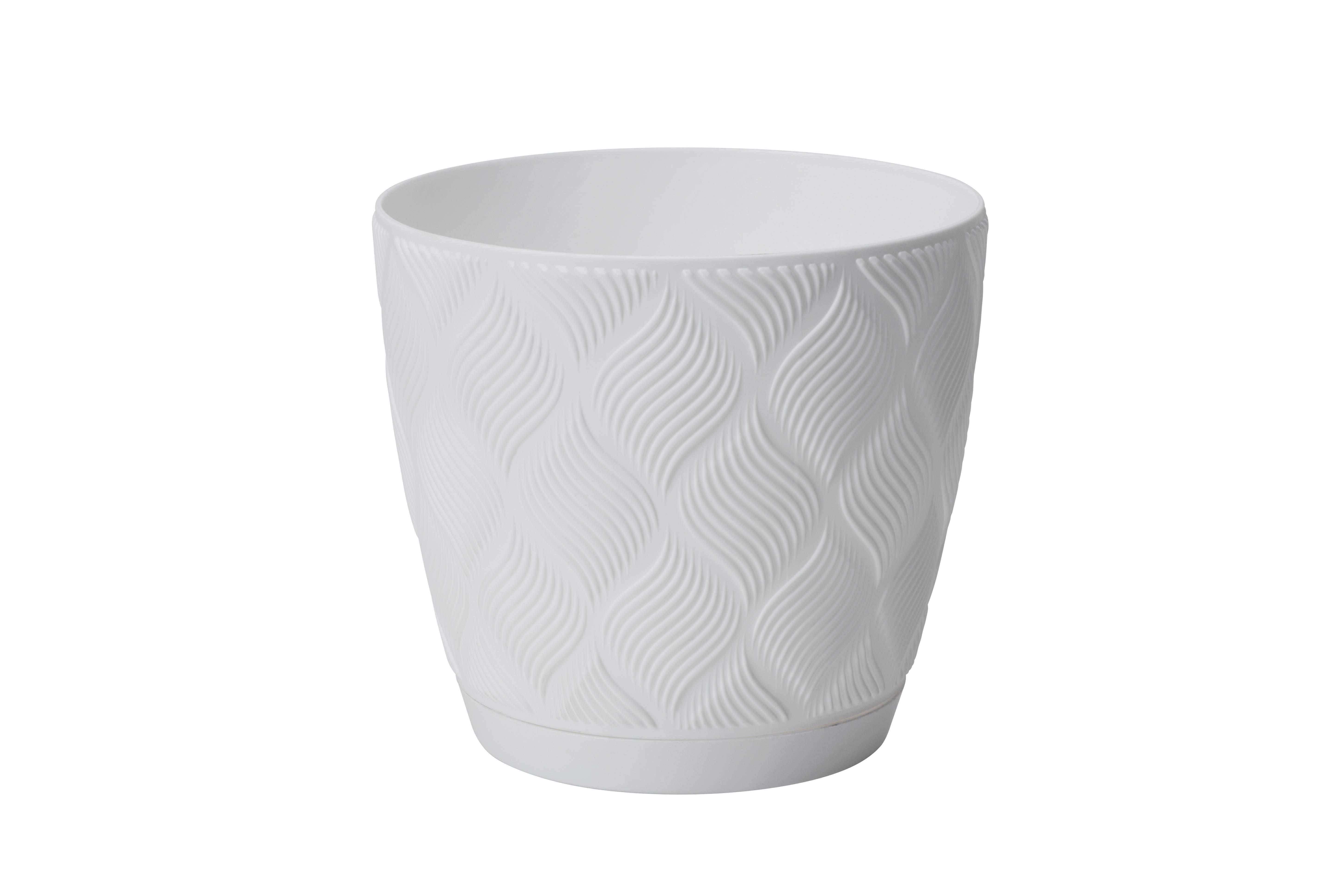 Obal na květináč GROW COMPLETE ECO 15 - bílá, Konvenční, plast (14,8/13,7cm) - Mömax