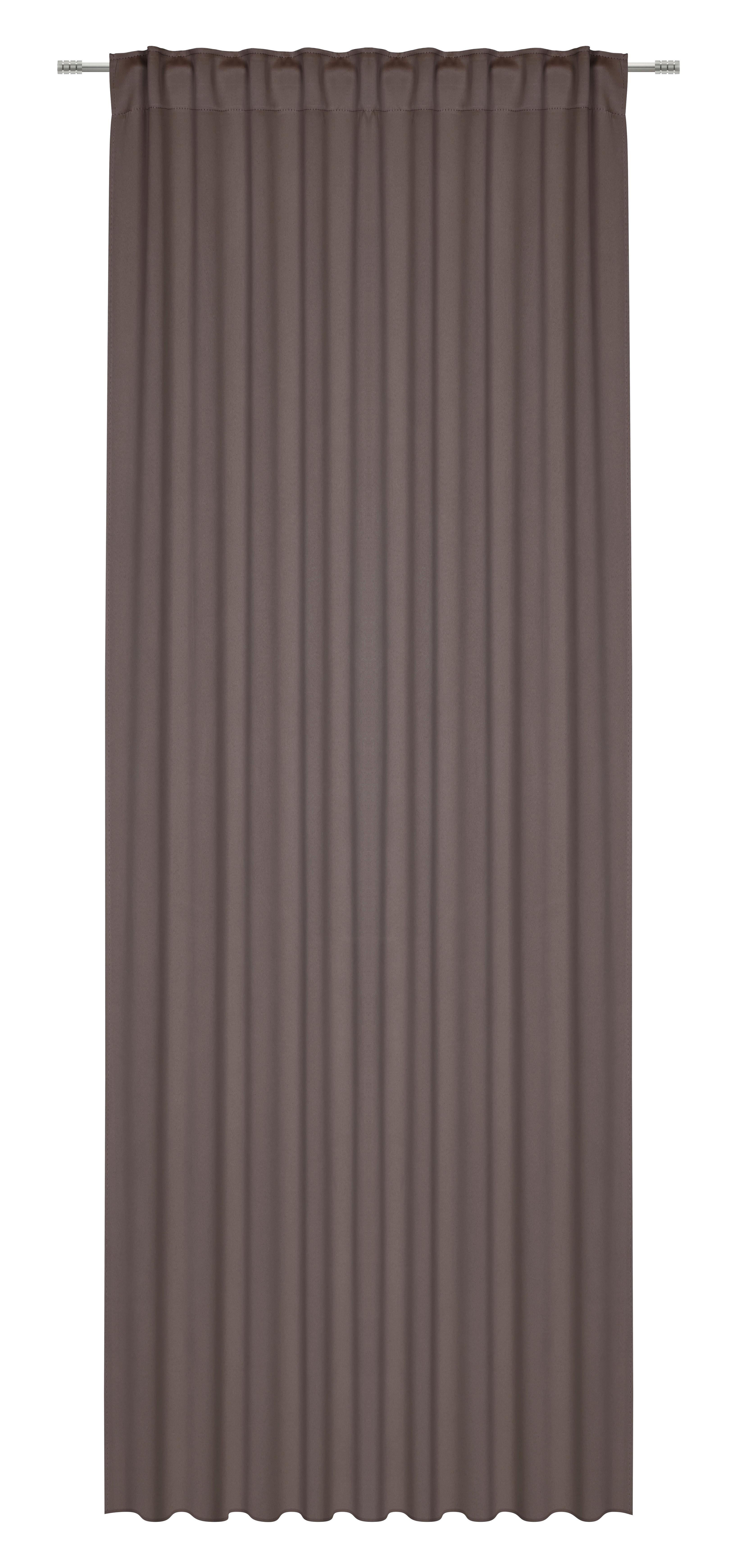 ZATEMŇOVACÍ ZÁVES HENRI - hnedá, textil (135/245cm) - Mömax