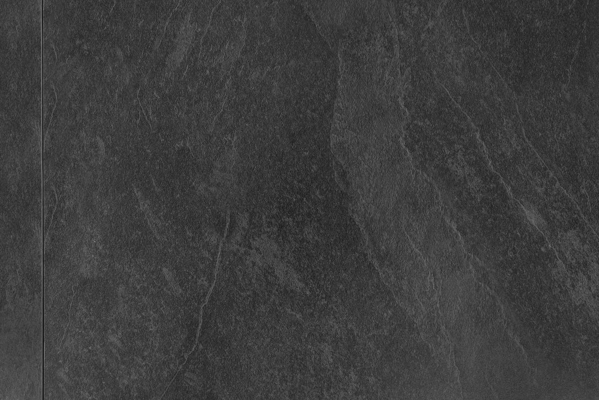 Esstisch ausziehbar Austin 160x90x75 cm Anthrazit - Schieferfarben/Anthrazit, Design, Holzwerkstoff (160/90/75cm) - MID.YOU